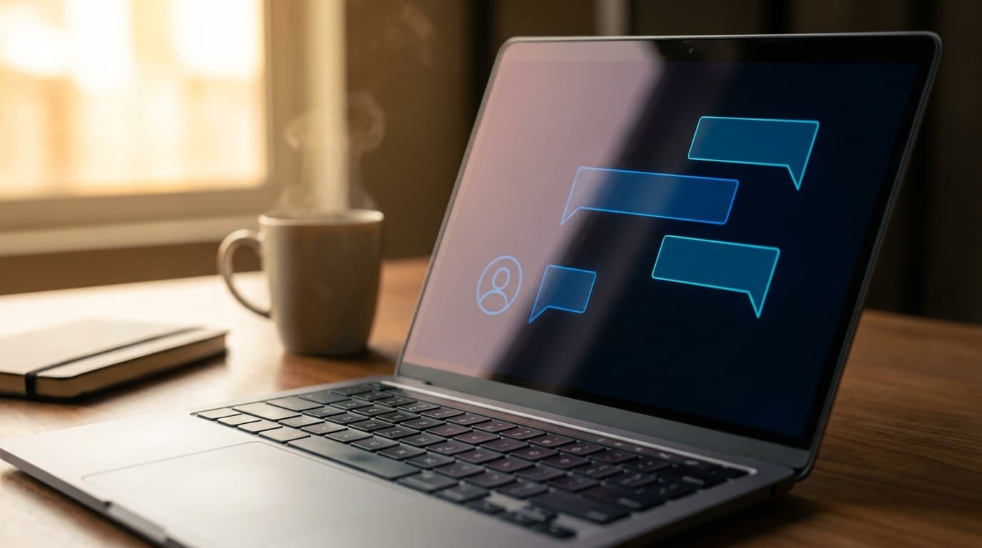 AI chatbot assistant preview on a business dashboard